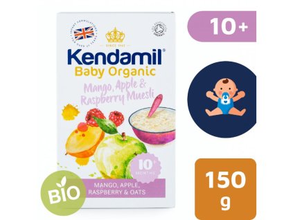 bio organicka detska ovesna kase s ovocem kendamil 150 g