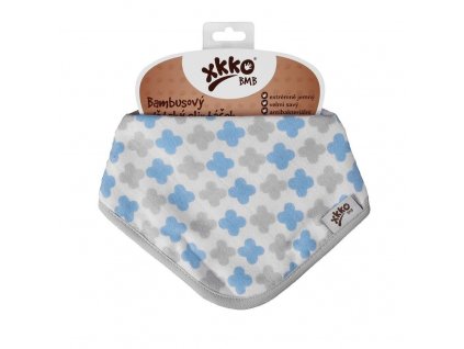 detsky slintacek xkko bmb bambusovy scandinavian baby blue cross