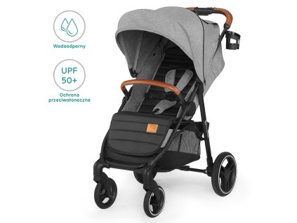 sportovni detsky kocarek kinderkraft grande lx grey