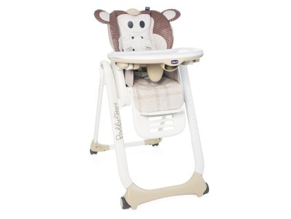 detska jidelni zidlicka chicco polly 2 start monkey