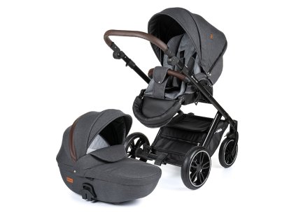 detsky kocarek petite mars rover 2 v 1 grey