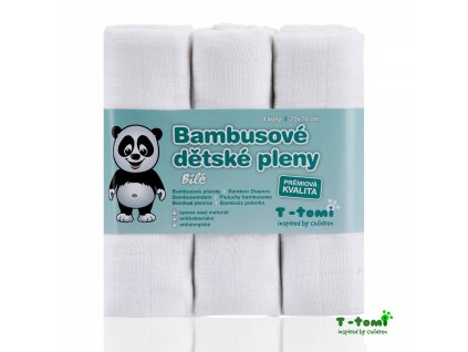 Dětské pleny T-Tomi Bílé bambusové