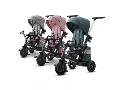 detska trikolka s vodici tyci kinderkraft easytwist 5 v 1 mauvelous pink 5