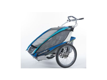 detsky sportovni odpruzeny a brzdeny vozik thule cts cx2 blue disc bike