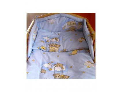 Dětské povlečení do postýlky New Baby Medvídci 2-dílné 90 x 120 cm modré