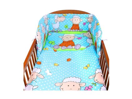 Dětské povlečení do postýlky New Baby Ovečky 2-dílné 100 x 135 cm