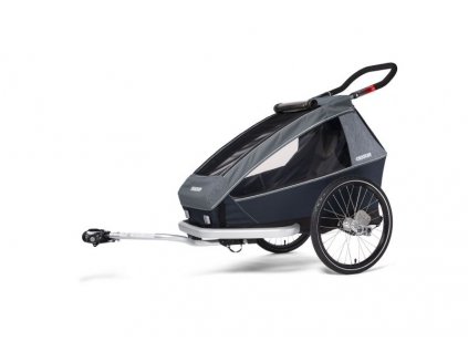 detsky sportovni vozik odpruzeny croozer kid for 1 plus vaaya graphite blue 2020 2v1