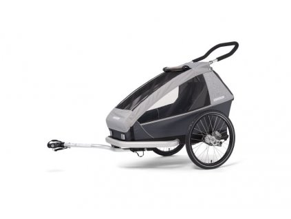 detsky sportovni vozik odpruzeny croozer kid for 1 keeke stone grey 2020 2v1