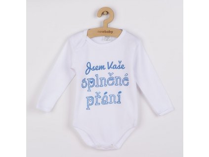 Body s potiskem New Baby Jsem Vaše splněné přání