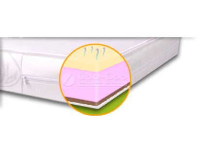 detska matrace do postylky kokos molitan latex 120 x 60 x 11 cm