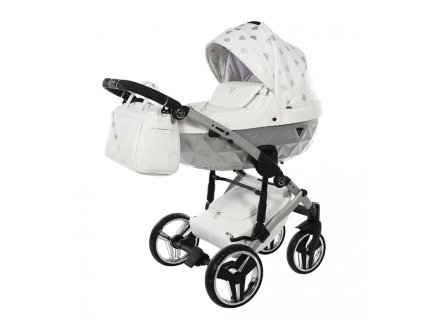 detsky kocarek junama glow v2 white silver