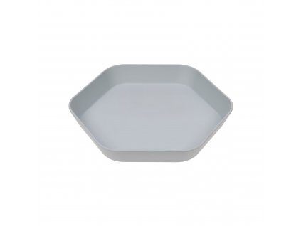 detsky talirek lassig plate geo grey blue