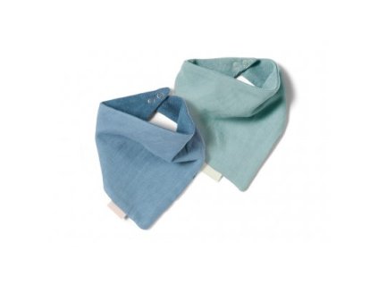 Dětský bryndáček NUUROO Acile froté 2 ks (barva Cobblestone/Cappuccino)