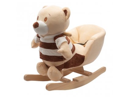 Dětská houpací hračka s melodií PlayTo medvídek pruhovaný CZ+SK