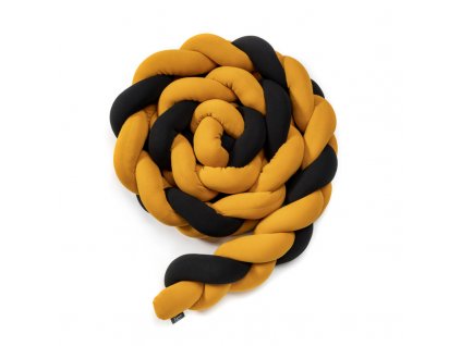 pleteny mantinel do postylky eseco 220 cm black mustard