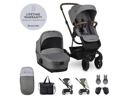 Kombinovaný dětský kočárek EASYWALKER Set XXL Harvey3 s příslušenstvím