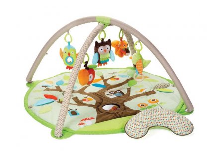 Dětská hrací deka SKIP HOP Treetop Friends 5 hraček, polštářek 0 m+