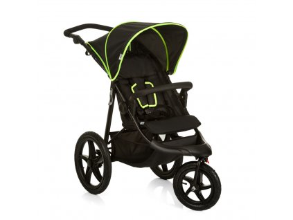 sportovni detsky kocarek hauck runner black neon yellow