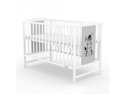 Dřevěná dětská postýlka New Baby POLLY Zebra