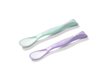 Dětské lžičky BABYONO 2 ks (barva šedo/žluté)