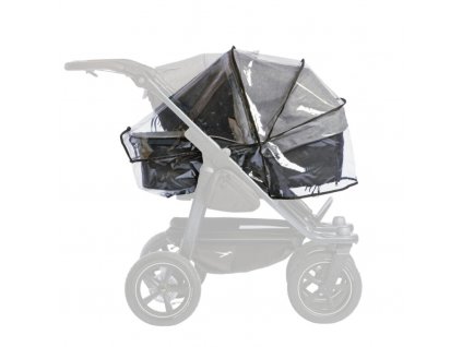 plastenka na hlubokou korbu tfk raincover duo2 combi pushchair