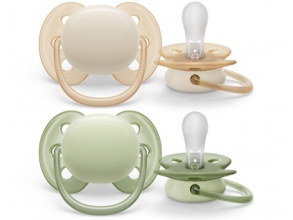 Dětské šidítko Philips AVENT Ultrasoft Premium Neutral 0-6 m 2 ks