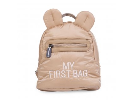 Dětský batoh Childhome My First Bag Puffered Beige