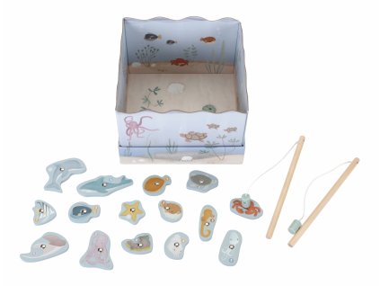 Dětská hračka Little Durch Rybářská hra dřevěná s magnety