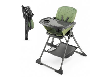 Dětská jídelní židlička KINDERKRAFT Foldee (barva Grey)