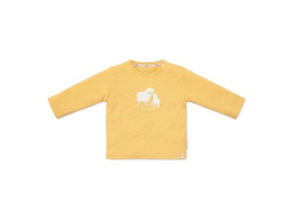 Dětské triko dlouhý rukáv Little Dutch Warm Yellow (velikost 68)