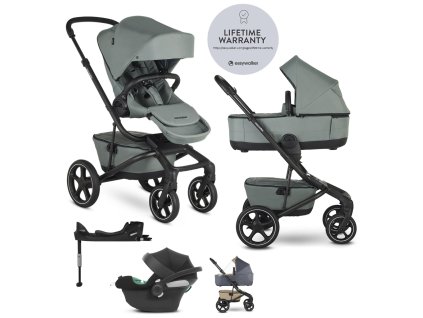 Dětský kočárek EASYWALKER Jimmey 2 v 1 LITE RWS + CYBEX Aton B2 i-Size + základna (barva Indigo Blue)