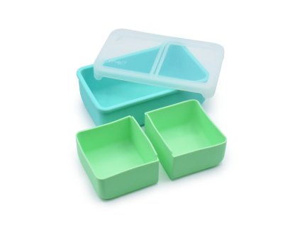 Dětský silikonový bento box na svačinu Melii 700 ml