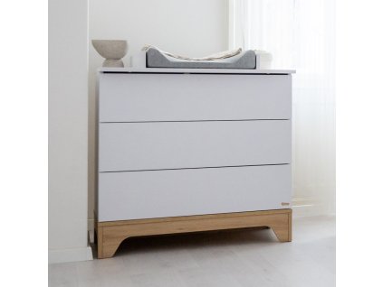 31669 bila komoda do detskeho pokoje se tremi zasuvkami lumina white