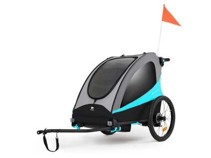 Sportovní dětský kočárek/vozík za kolo Kinderkraft Nava 3 v 1 (barva Sunny Orange)