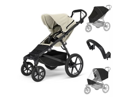 set sportovni detsky kocarek thule urban glide 4 wheel 2025 2026 soft beige