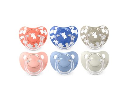 Dětské šidítko SUAVINEX WILD & FREE anatomické silikon +18 m 2 ks (barva WILD & FREE)