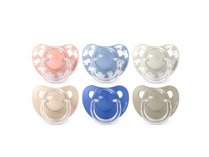 Dětské šidítko SUAVINEX WILD@FREE anatomické silikon 6/18 m 2 ks (barva WILD @ FREE)