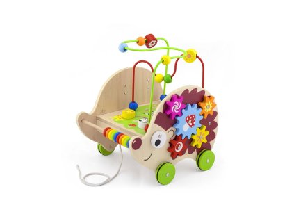 Dětská dřevěná vzdělávací hračka Viga Ježek 4 v 1 (Barva Multicolor)
