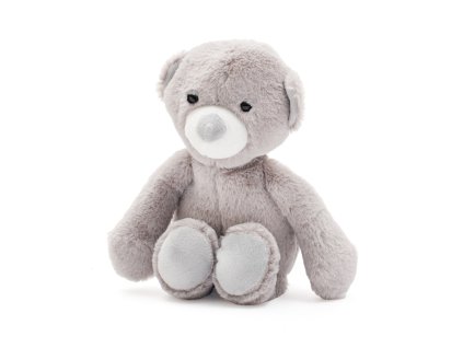 Dětská plyšová hračka Baby Mix Medvídek 20 cm (Barva Šedá)