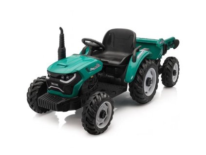Dětská hračka elektrický traktor Baby Mix HUGE zelený (Barva Zelená)