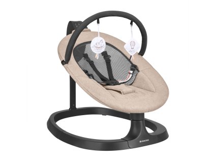 Dětské houpací lehátko KikkaBoo Zazu elektrické (barva Beige)