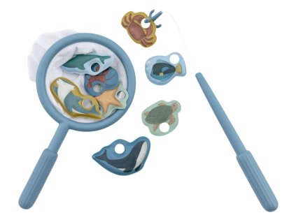 Dětská hračka Little Dutch  rybářská sada do koupele (barva modrá)