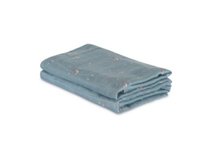 Dětské mušelínové pleny NUUROO Josefine z bambusu 2 ks (barva Celebration)