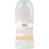 Kojenecká láhev CHICCO Well-being silikon 150 ml (barva kluk)
