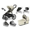 set detsky kocarek thule urban glide 4 wheel s uni prislusenstvim soft beige