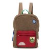 Dětský batůžek s přední kapsou STUDIO NOOS - Teddy Midi BACKPACK (barva Brown/Burgundy)