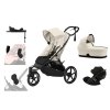 akcni set detsky kocarek cybex avi spin autosedacka base seashell beige