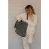 Taška na kočárek STUDIO NOOS - Denim MOM BAG (barva Grey Hearts)