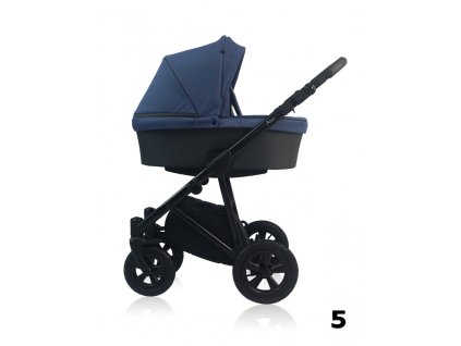 Prampol kombinovaný kočárek Alisa, 05 modro-černá