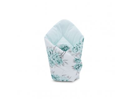 Cosing Zavinovačka Sleeplease 70x70 cm - Pivoňky s plameňáky mátová